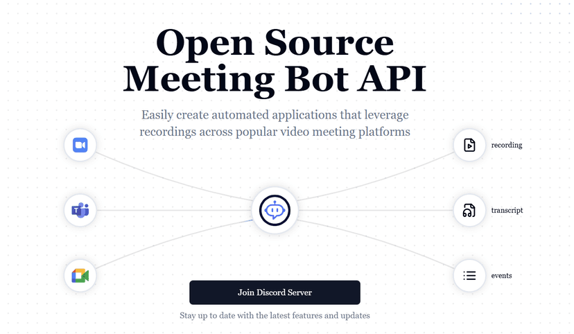 feat: started open source meeting bot